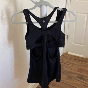 Lululemon Two in One Tank and sport bras